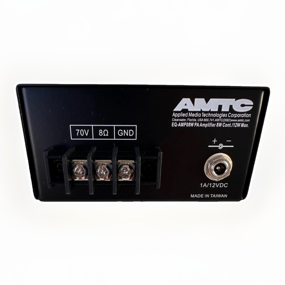 AMTC Applied Media Technologies Corporation PA Amplifier 8W Cont./12W EQ-AMP08W - Picture 3 of 8